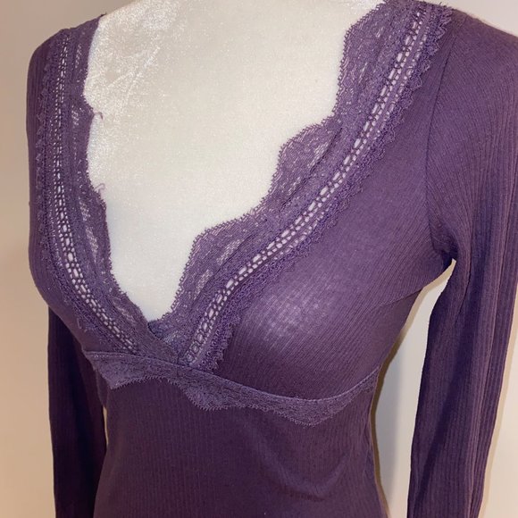 SOLD | Denim & Supply Drop-Needle Cotton Henley ASO Elena Gilbert - Picture 3 of 4